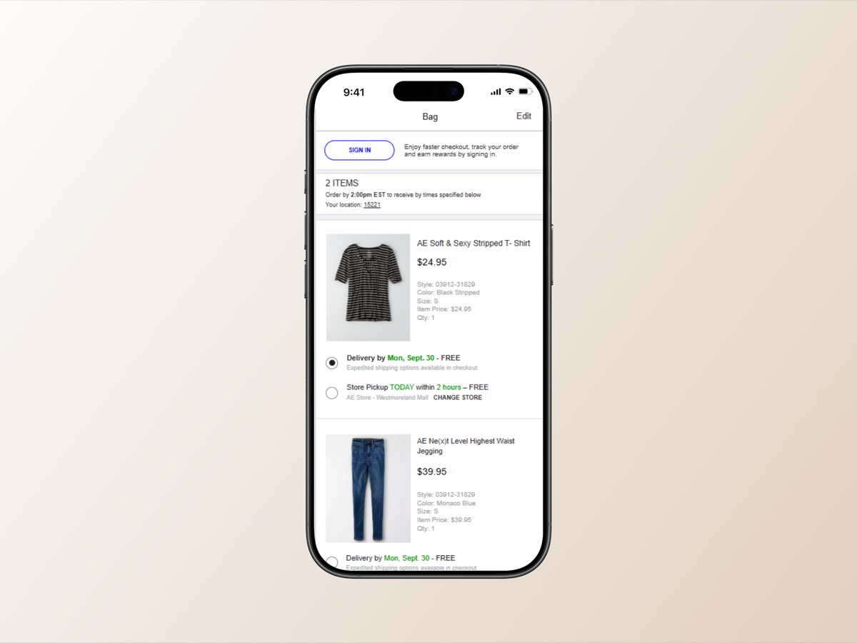 Option A: inline selection