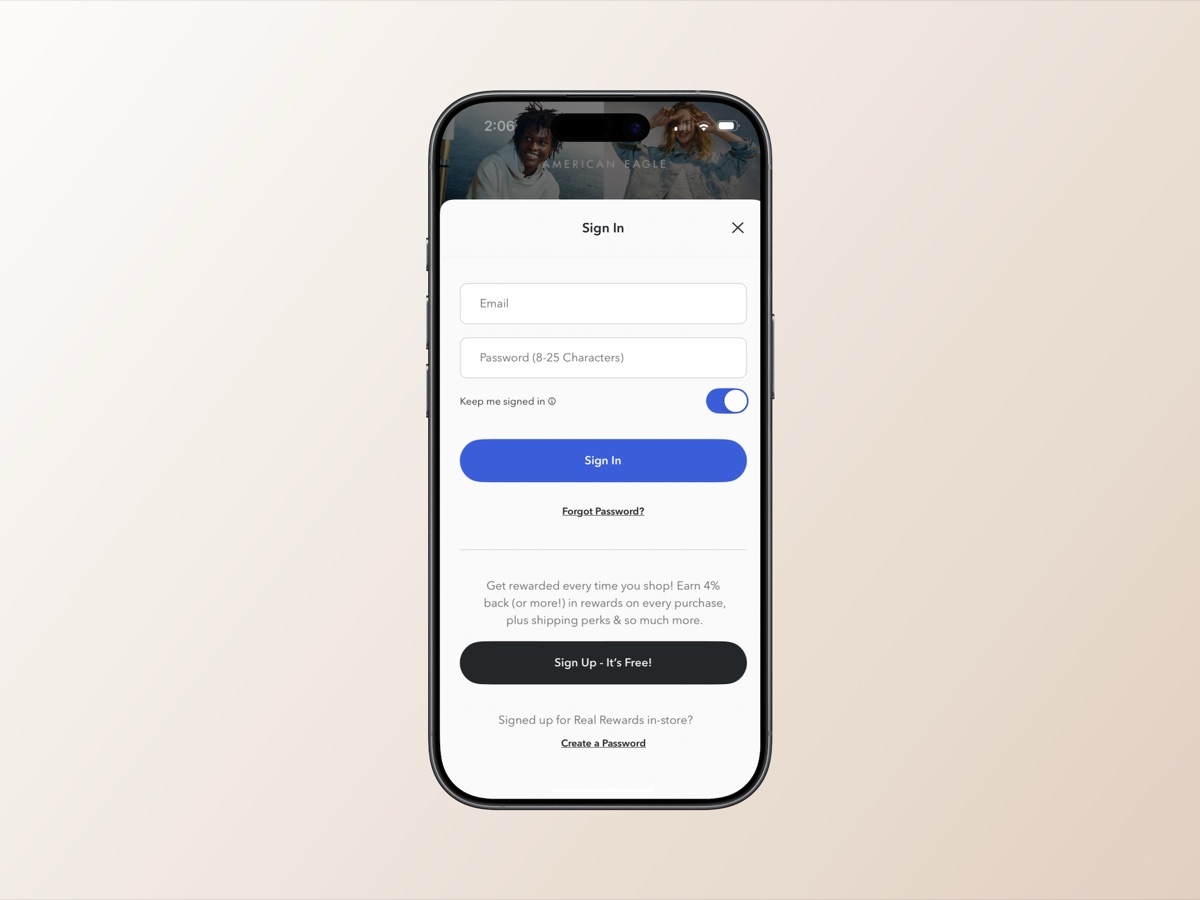 Single Account Screen 2